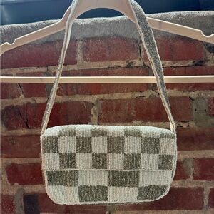 Anthropologie Beaded Shoulder Bag